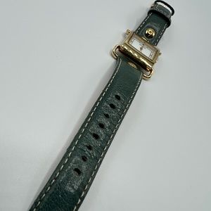 Ecclissi Green/Gold Leather Watch